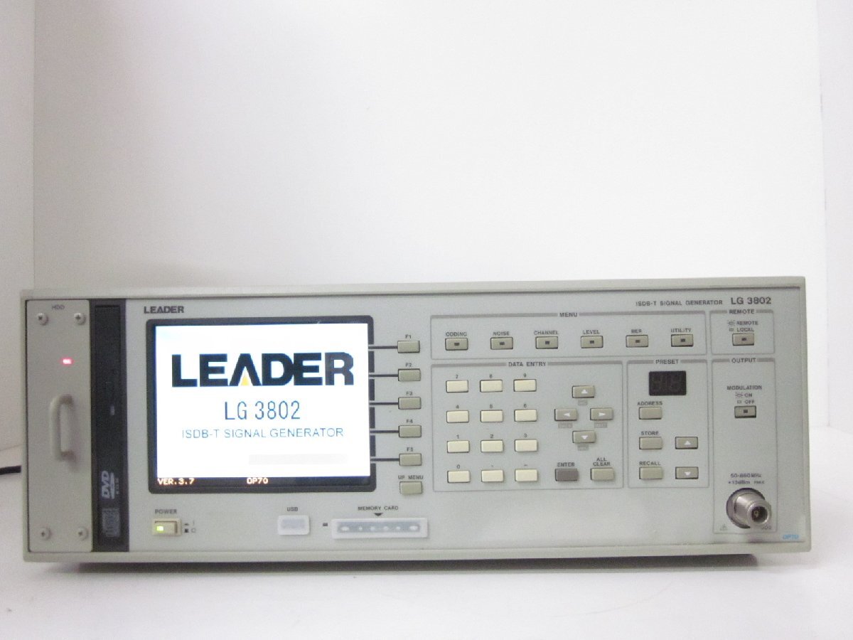 Leader LG3802 ISDB-T Signal Generator 860MHz [r1231127915]