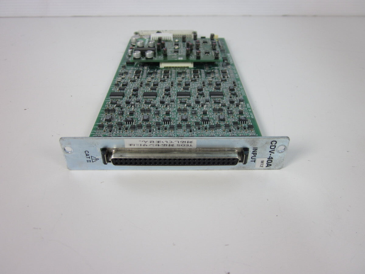 KYOWA CDV-40A/M12 Strain Voltage Measurement Card for EDX-2000A 8 Channels [w1231119235]