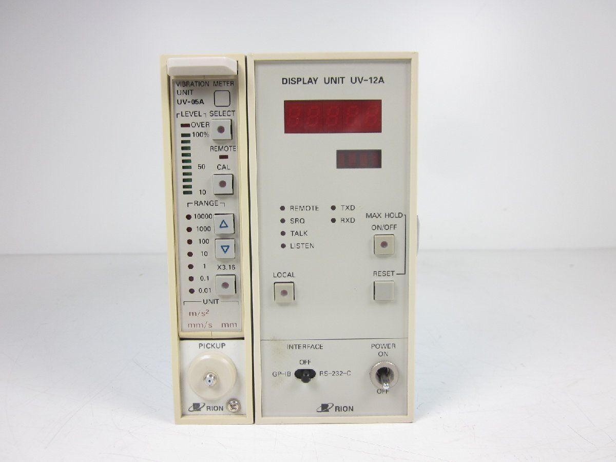 Rion UV-05A Vibration Meter and UV-12A Display Unit Set with NX-06 [e1231264629]