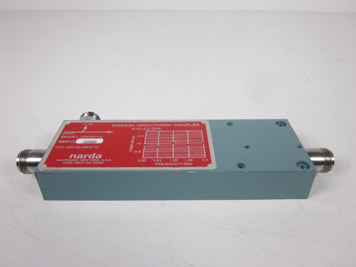 Narda 3042B-10 Directional Coupler 0.92-2.2GHz 10dB 200W [k1231264505]