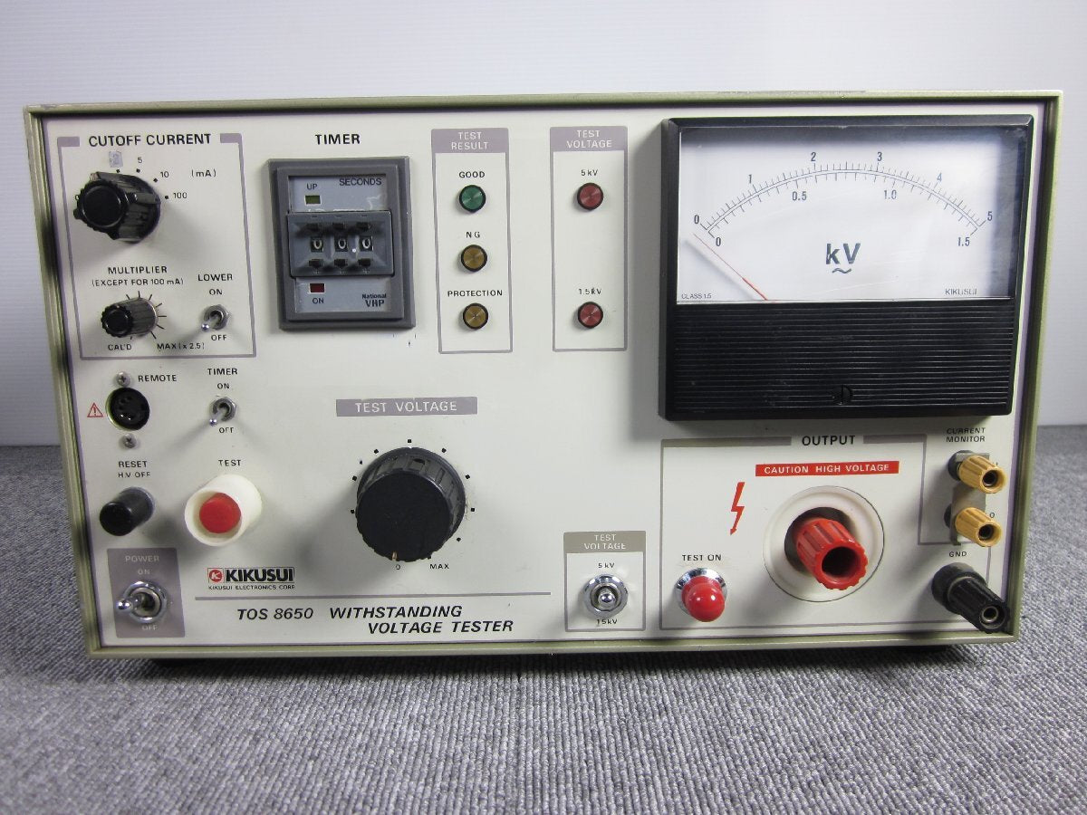 KIKUSUI TOS8650 Dielectric Strength Tester 0-1.5kV/0-5kV [x1231247144]
