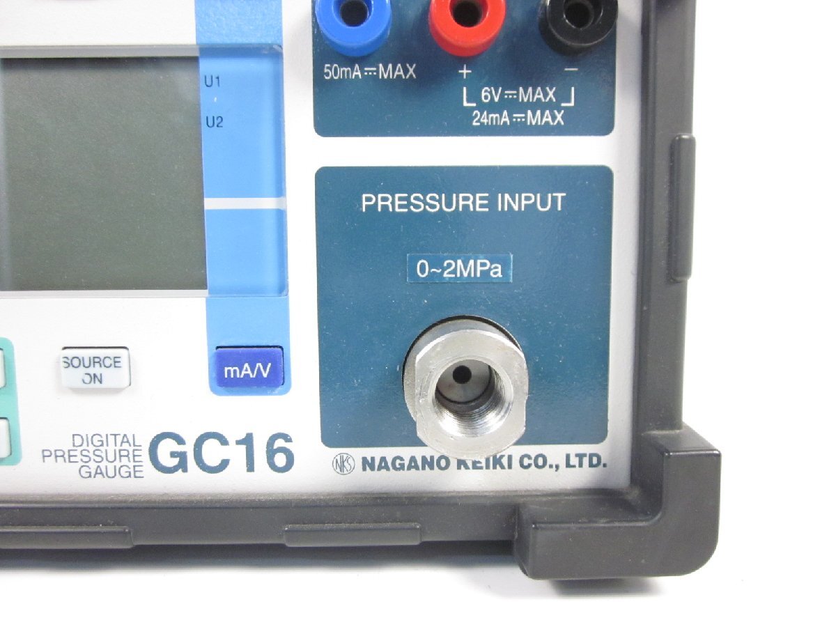 Nagano Keiki GC16 Precision Digital Pressure Gauge 0-2MPa [t1231253099]