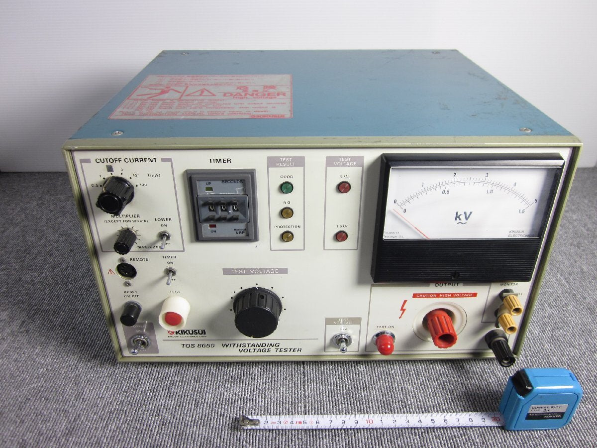 KIKUSUI TOS8650 Dielectric Strength Tester 0-1.5kV/0-5kV [x1231247144]