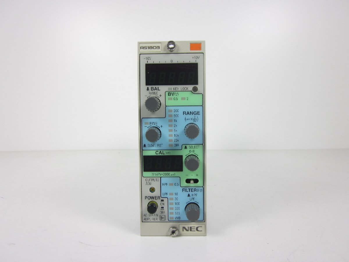 NEC AS1803 Strain Amplifier Signal Conditioner 1ch DC-2kHz [e1231263494]