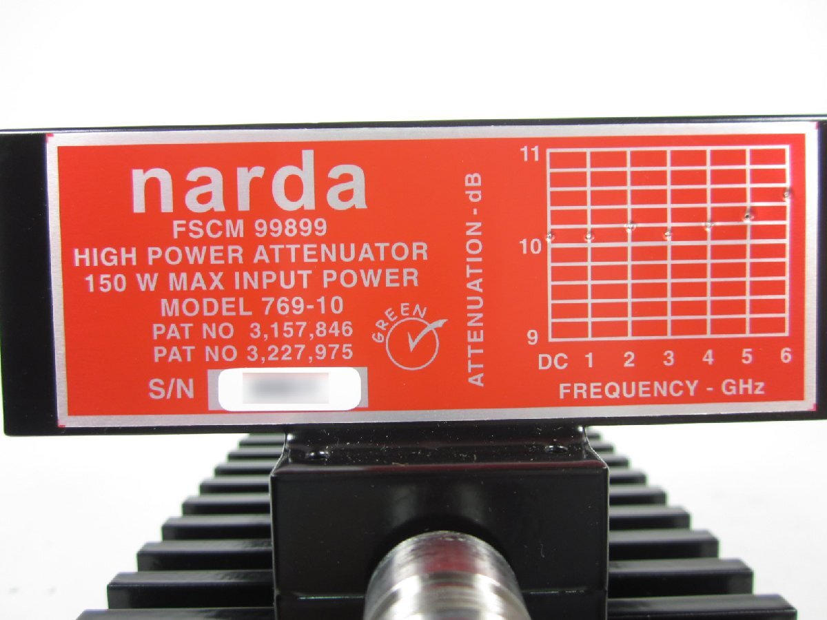 NARDA 769-10 Fixed Attenuator 10dB 150W [1231247998]