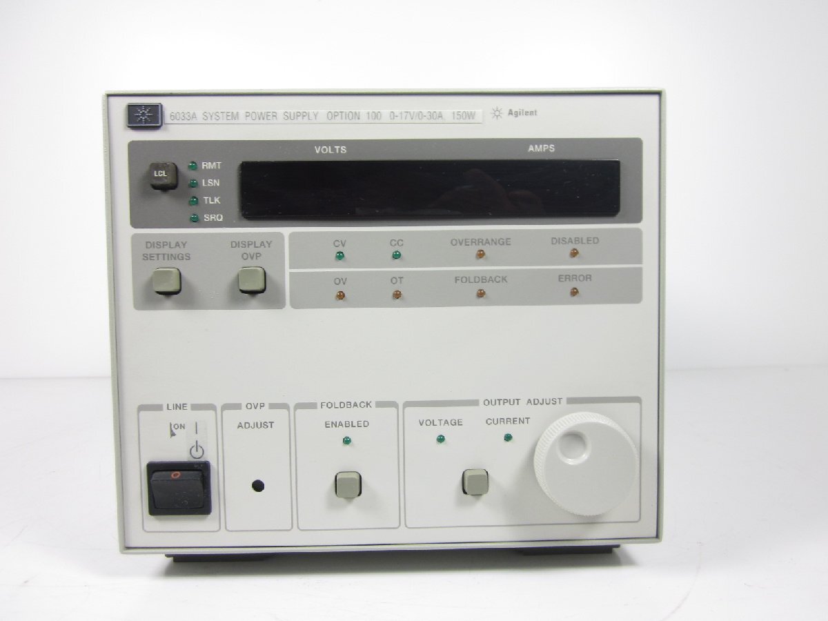 Agilent 6033A DC Power Supply 0-17V 0-30A [d1231260044]