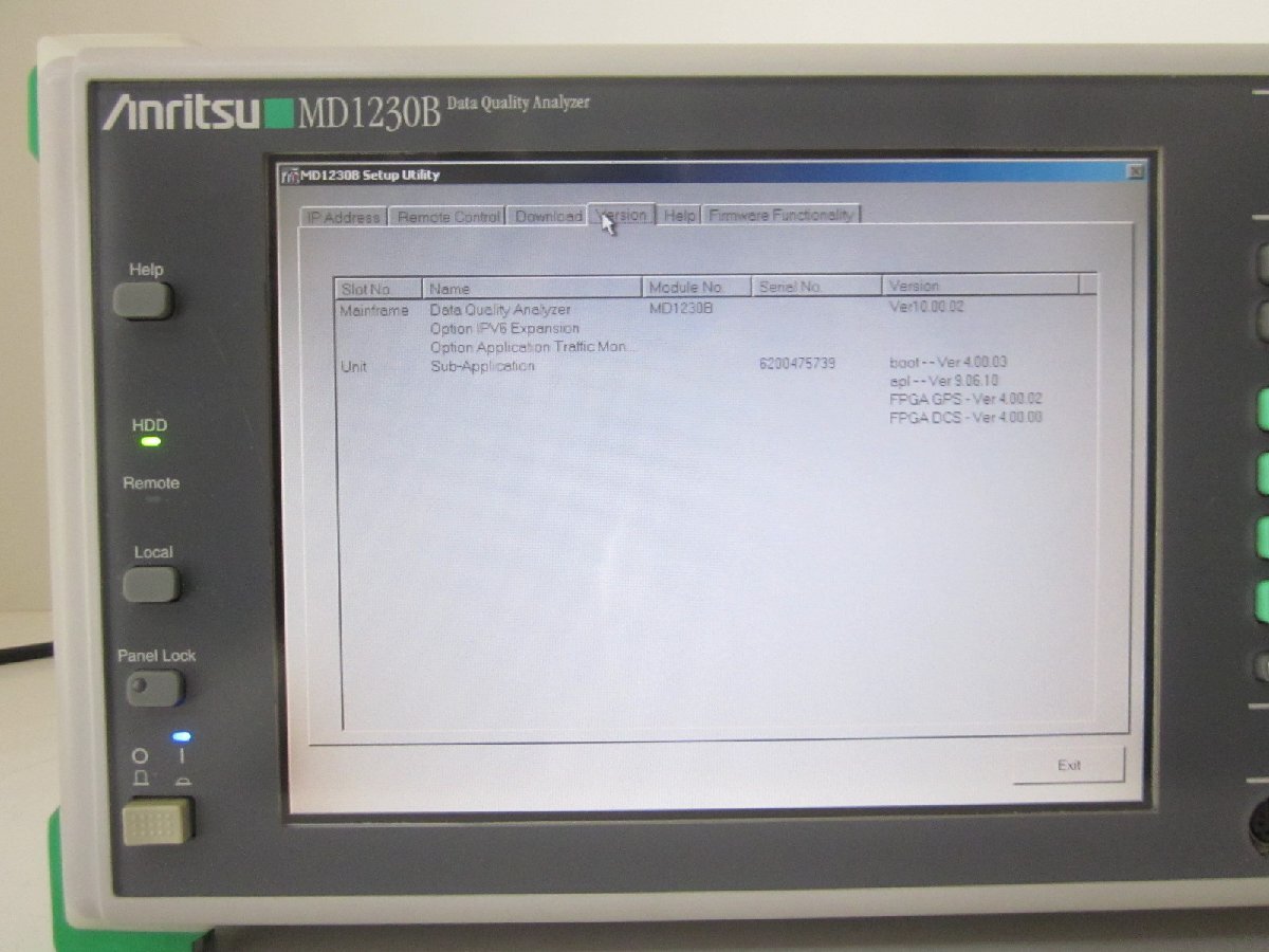 Anritsu MD1230B Data Quality Analyzer IP Ethernet [p1231263215]