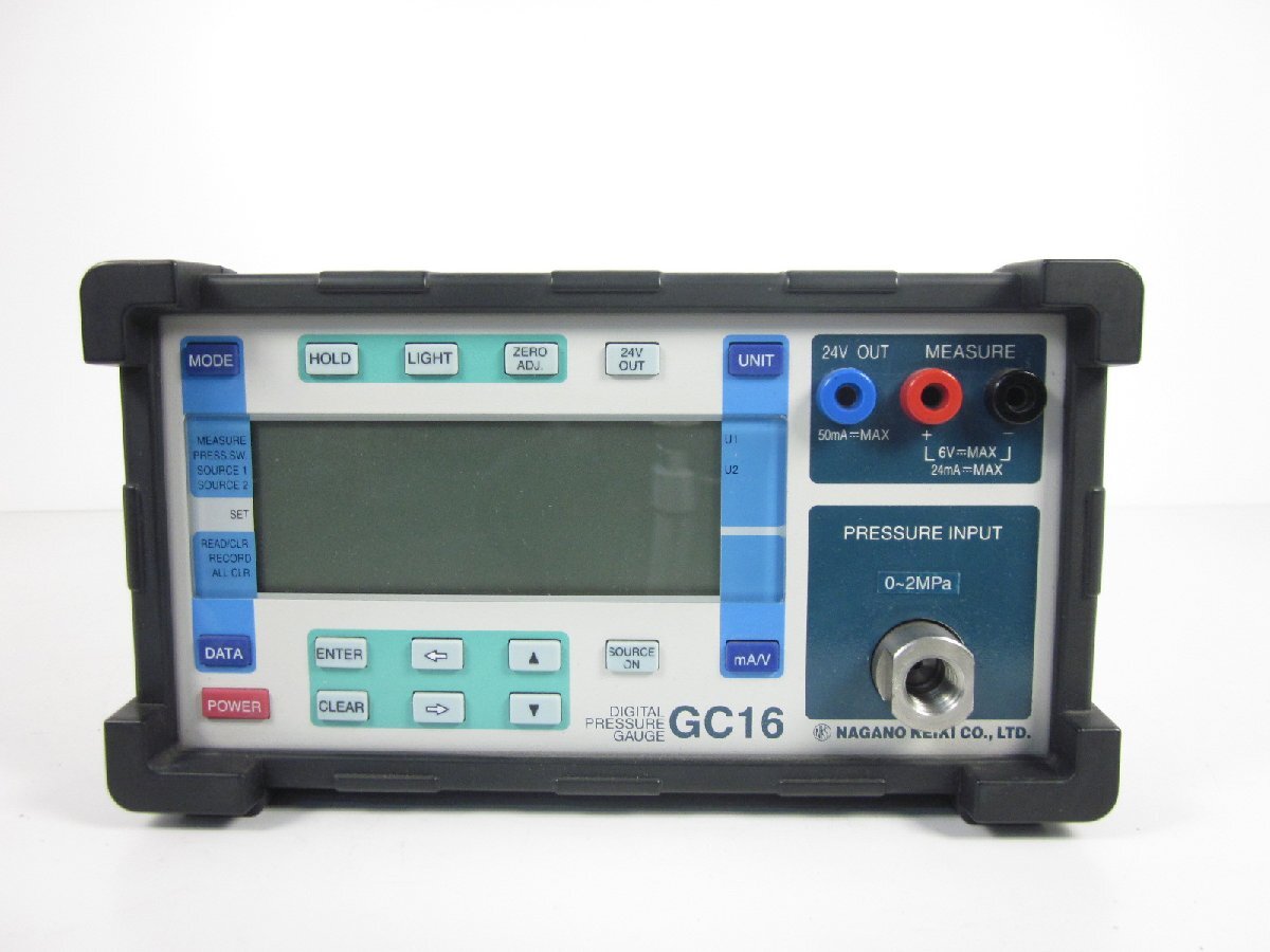 Nagano Keiki GC16 Precision Digital Pressure Gauge 0-2MPa [t1231253099]