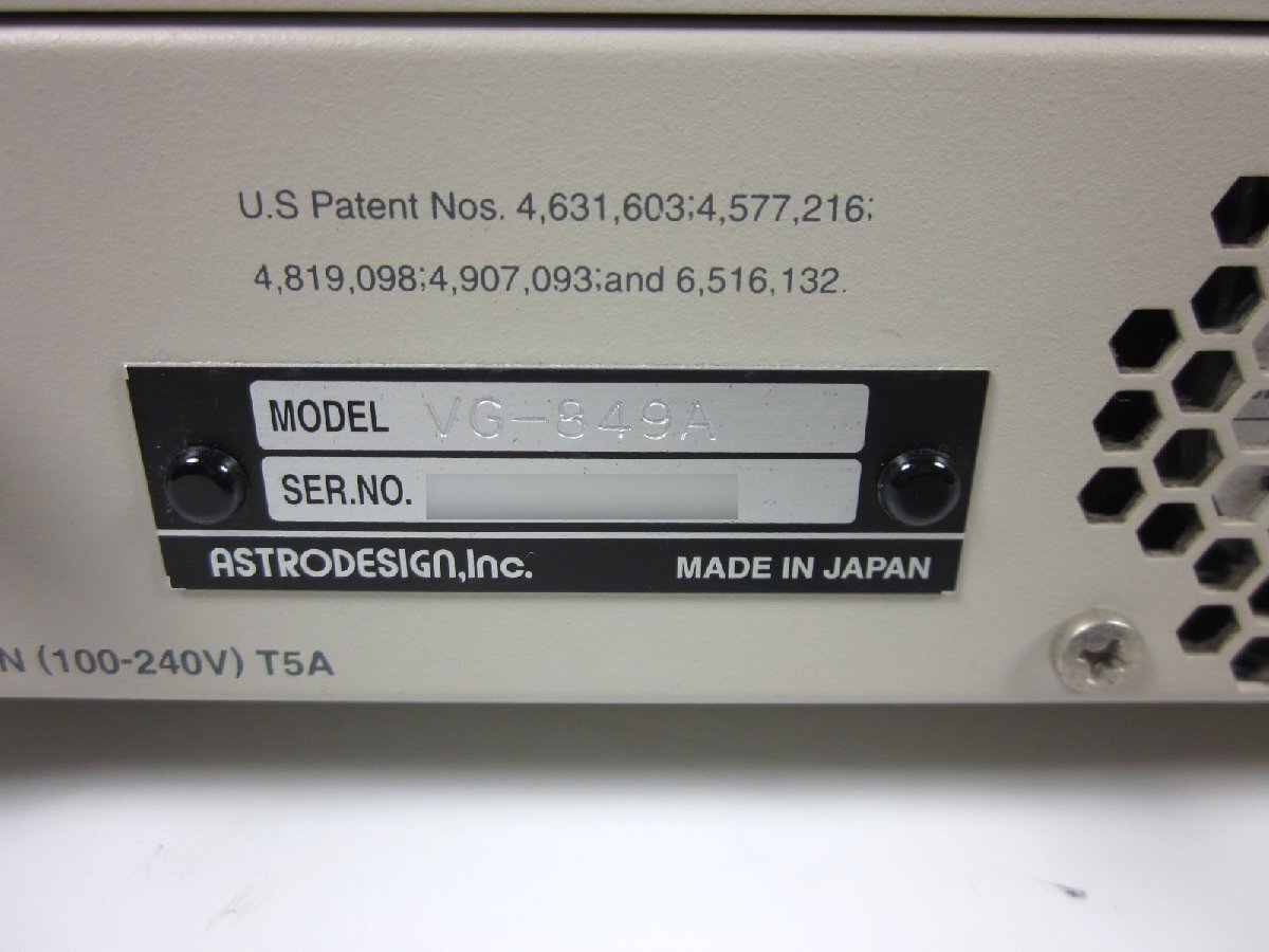 Astrodesign VG-849A Digital Video Generator [f1231253622]