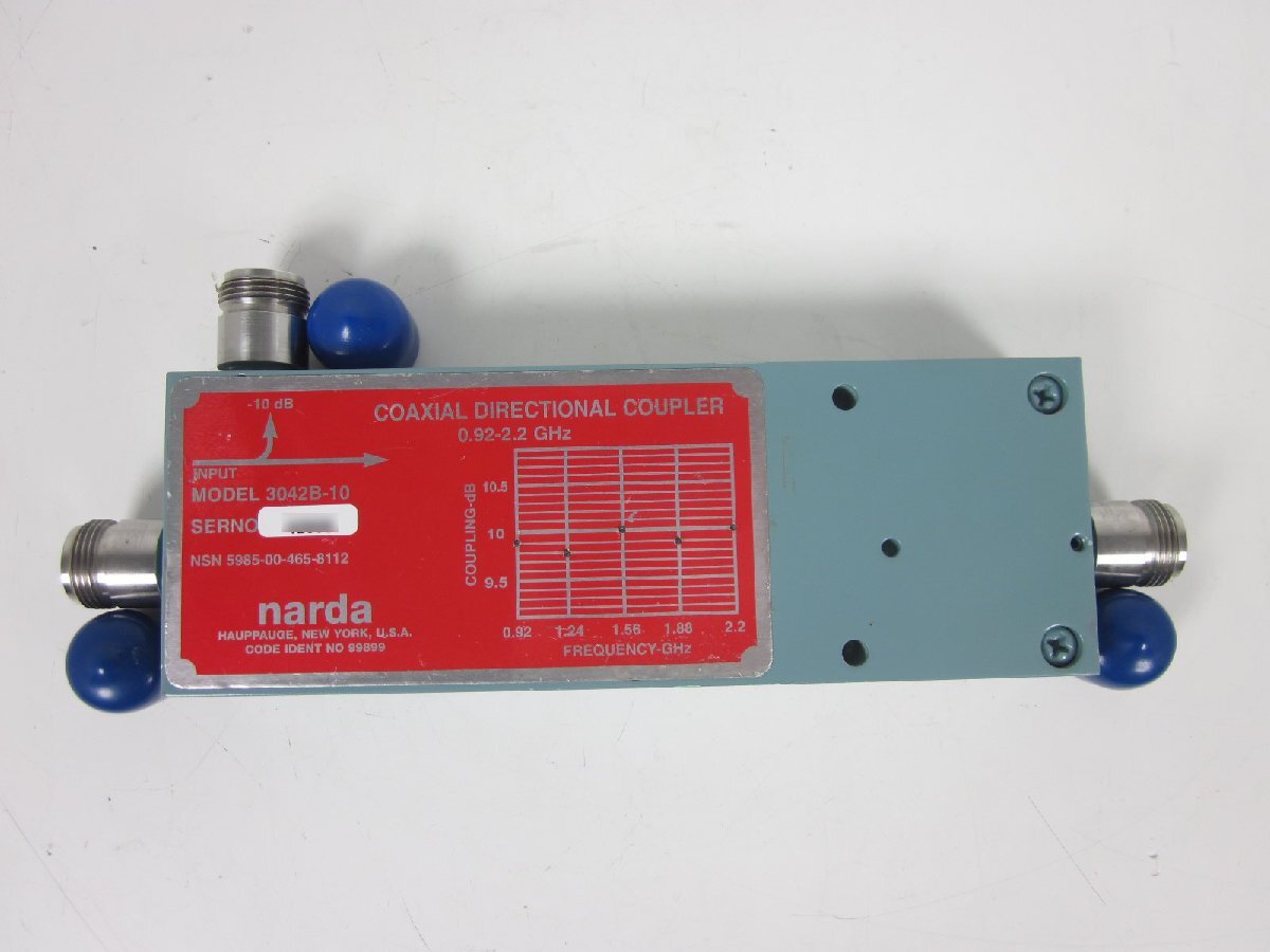 Narda 3042B-10 Directional Coupler 0.92-2.2GHz 10dB 200W [k1231264505]