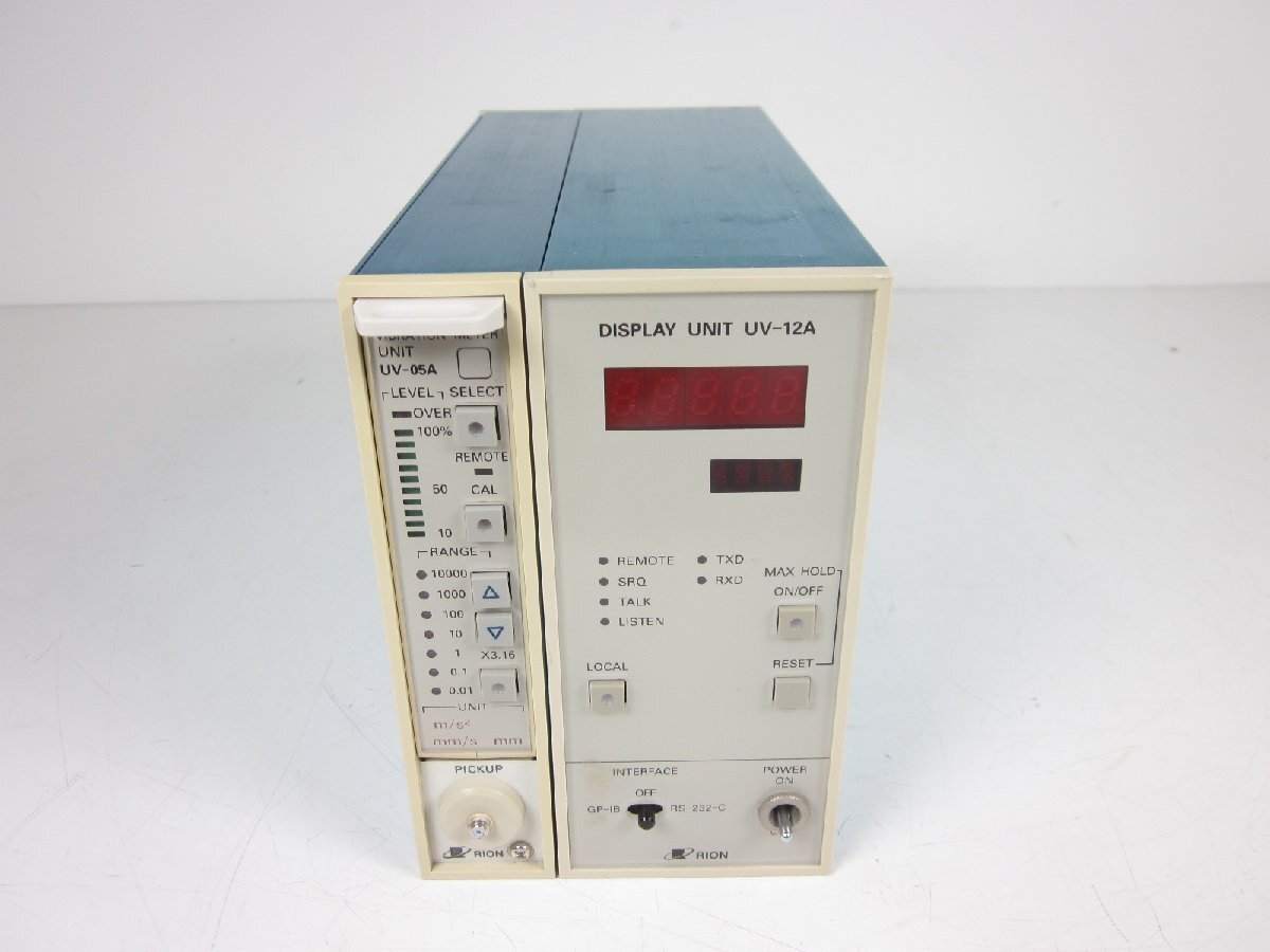 Rion UV-05A Vibration Meter and UV-12A Display Unit Set with NX-06 [e1231264629]
