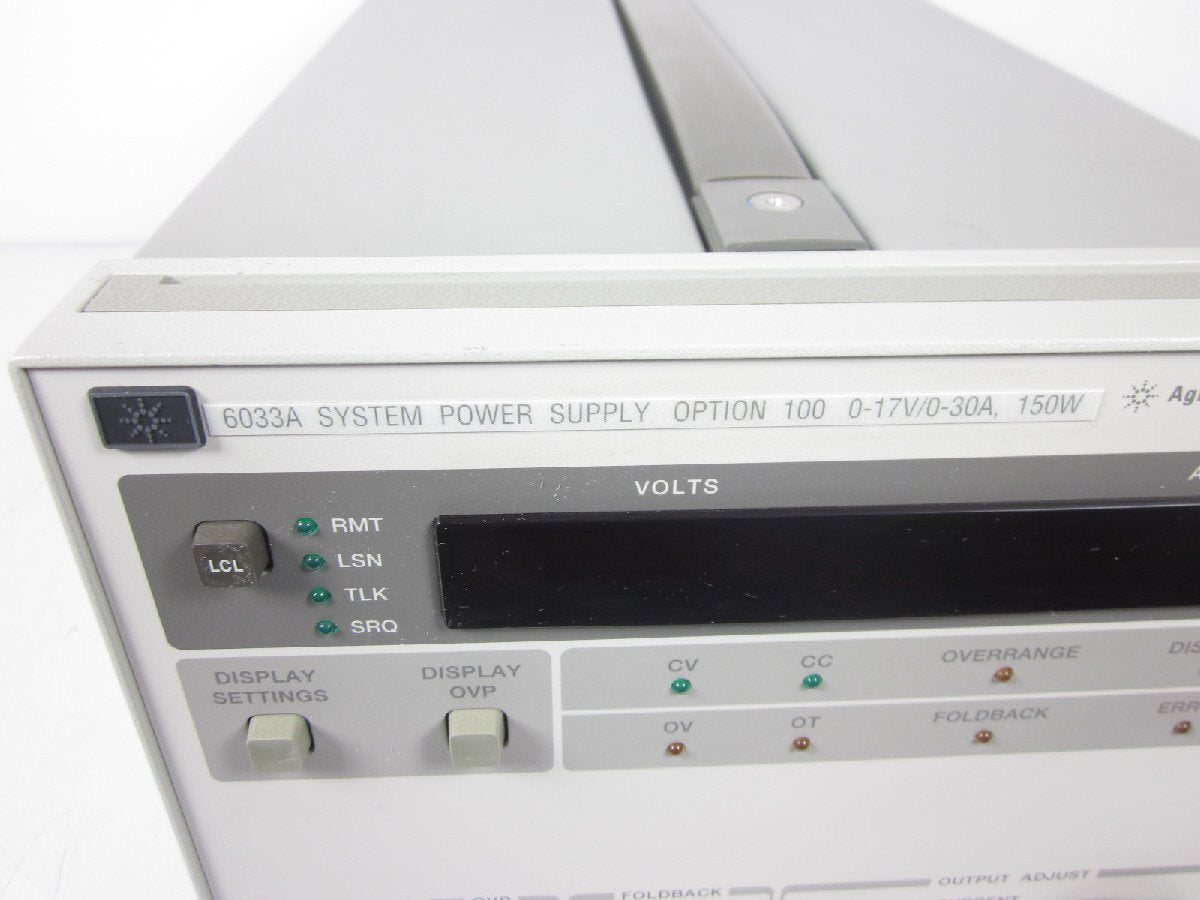 Agilent 6033A DC Power Supply 0-17V 0-30A [d1231260044]