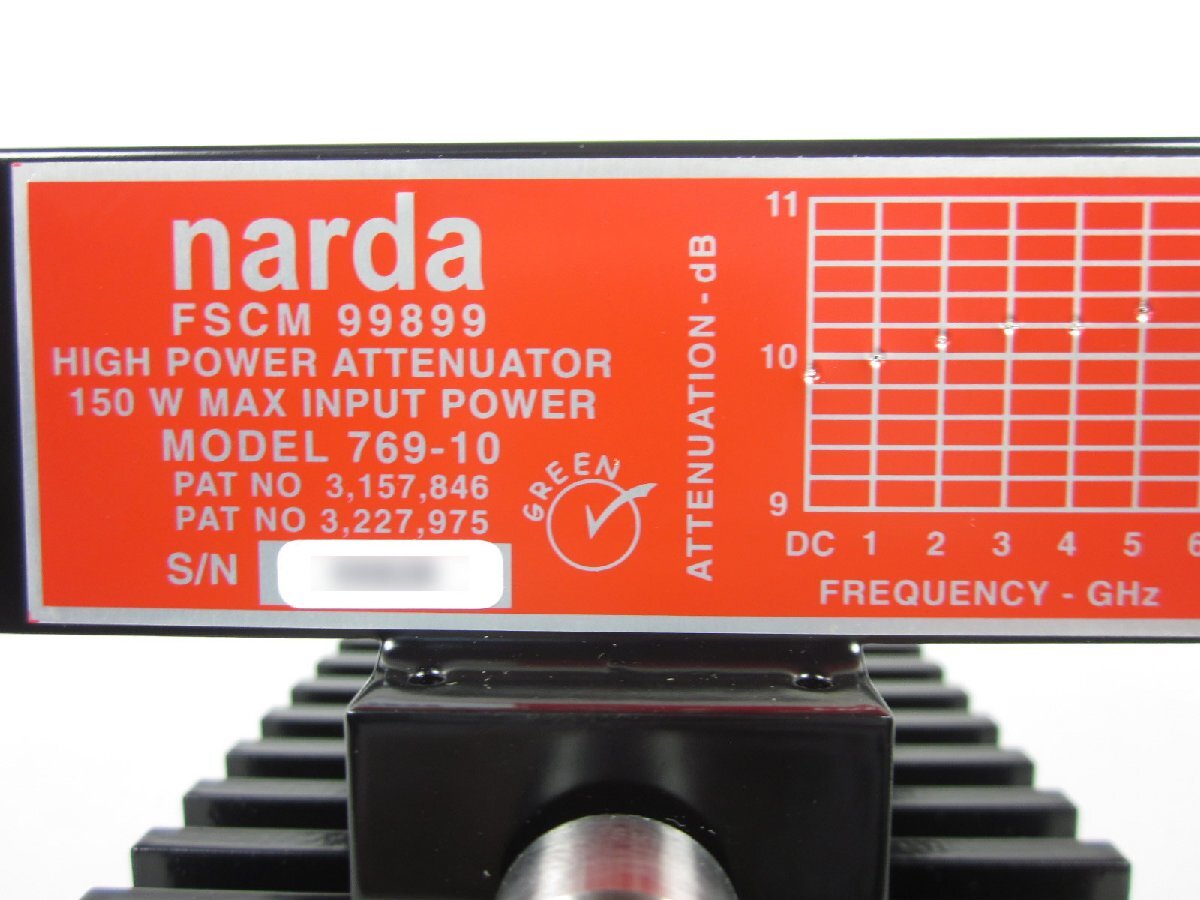 NARDA 769-10 Fixed Attenuator 10dB 150W [e1231267426]