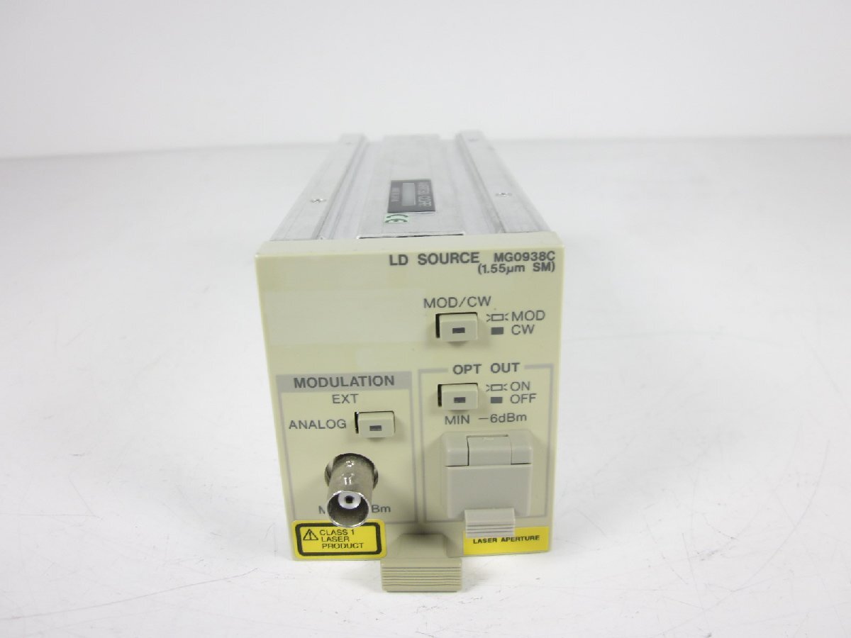 Anritsu MG0938C Light Source Unit for MG9001/MG9002A 1550nm [p1231257791]
