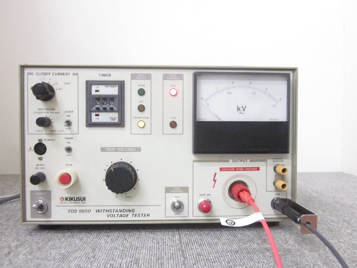 KIKUSUI TOS8650 Dielectric Strength Tester 0-1.5kV/0-5kV [x1231247144]
