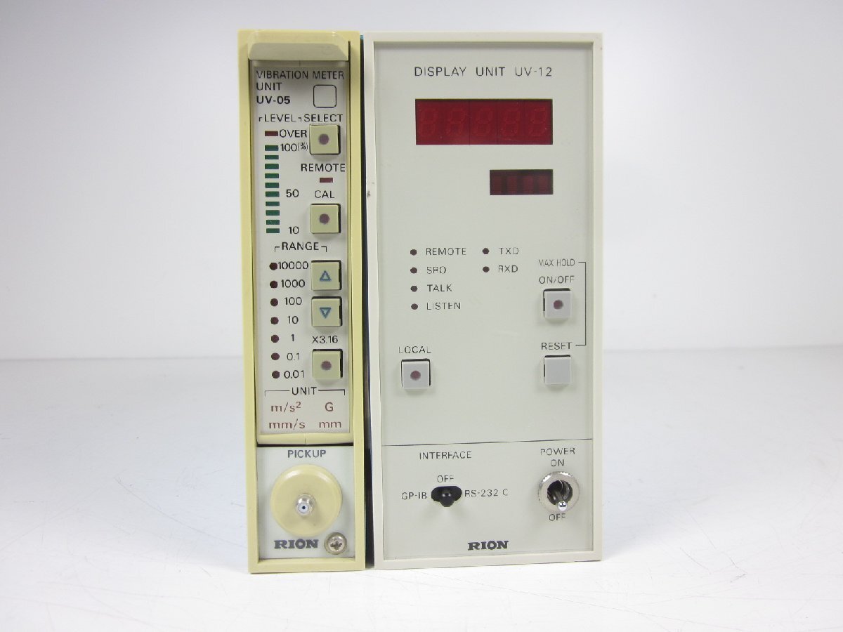 Rion UV-05 UV-12 Vibration Meter Display Unit Set with NX-06 [d1231264865]