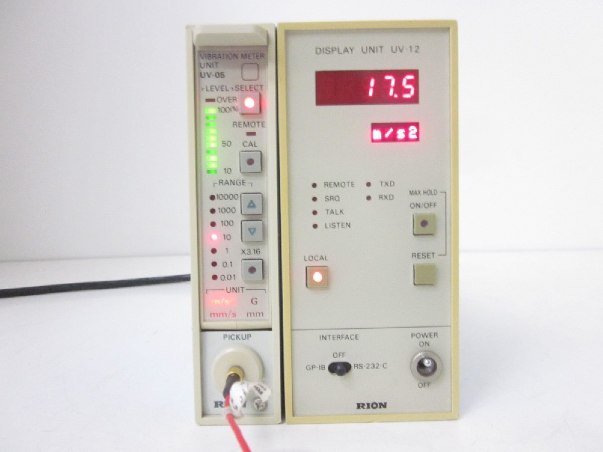 Rion PV44A Vibration Pickup with Frequency Range 1-10kHz [h1231255741]