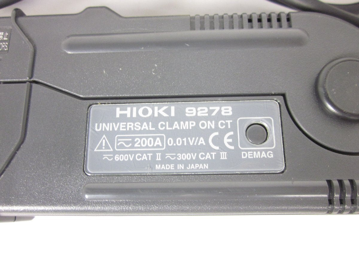 Hioki 9278 Universal Clamp-On CT Sensor AC/DC200A with φ20mm Clamp [g1231257914]