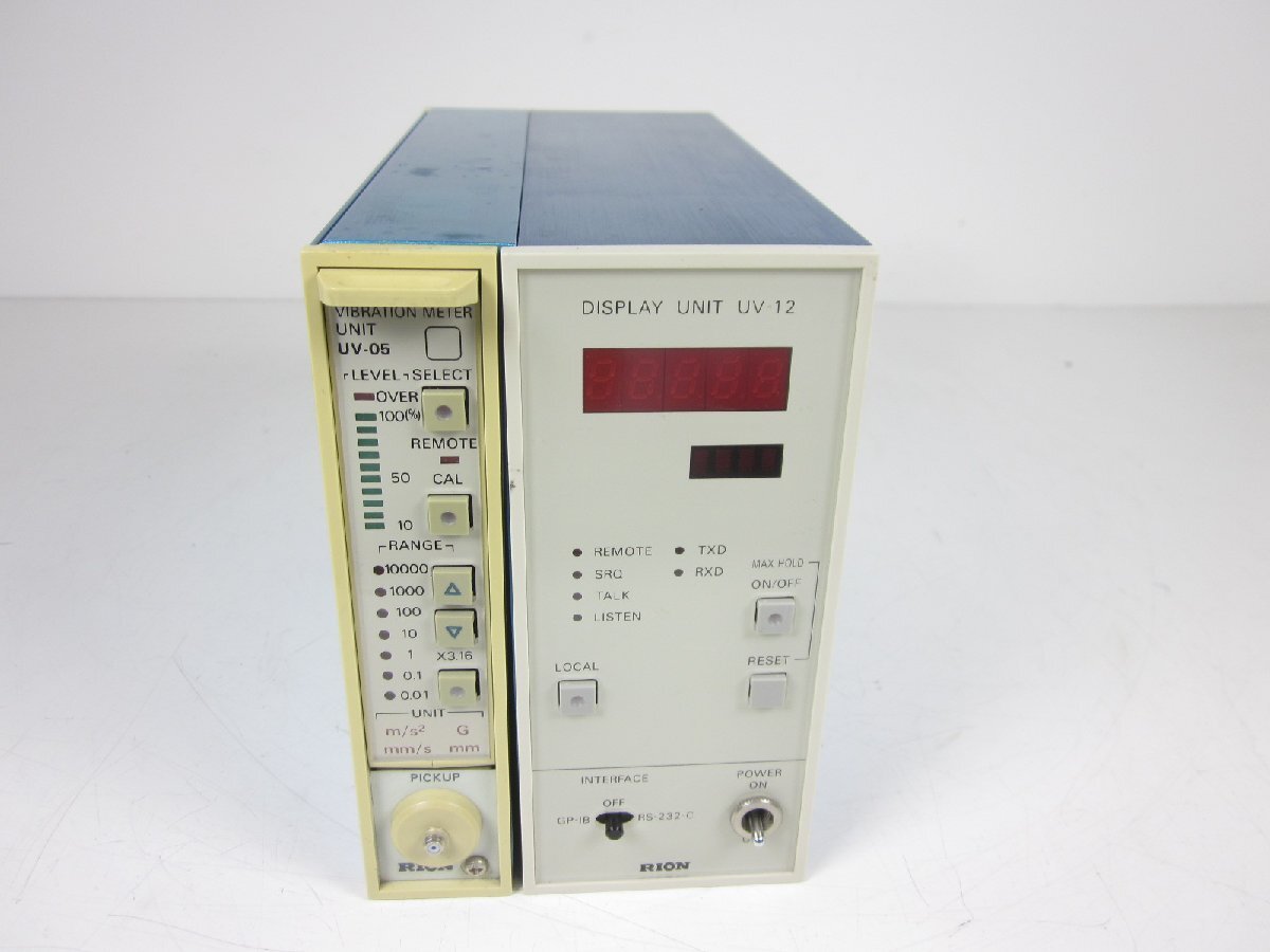 Rion UV-05 UV-12 Vibration Meter Display Unit Set with NX-06 [d1231264865]