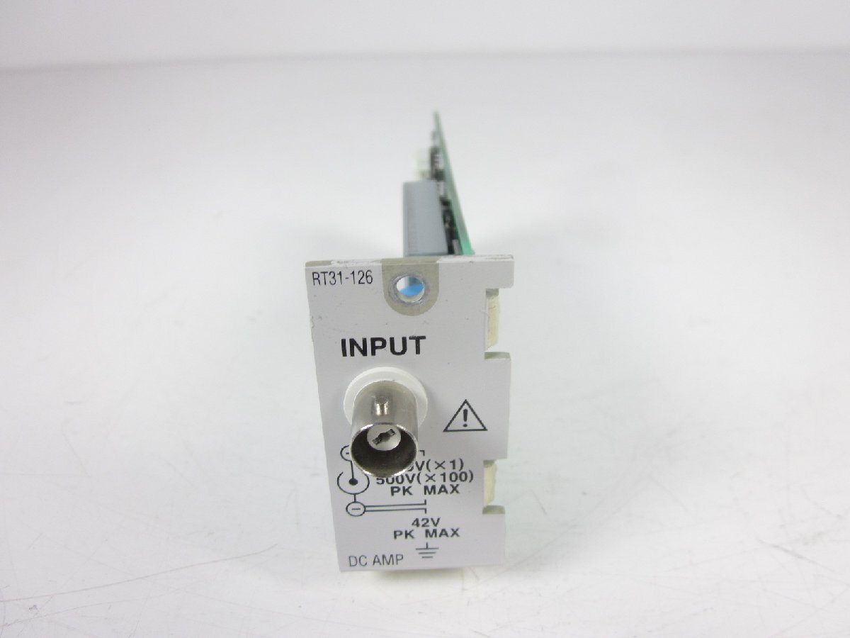 NEC RT31-126 BNC Input DC Amplifier Unit for RT3108N/RT3208N/RT3216N 1 Input [d1231260480]