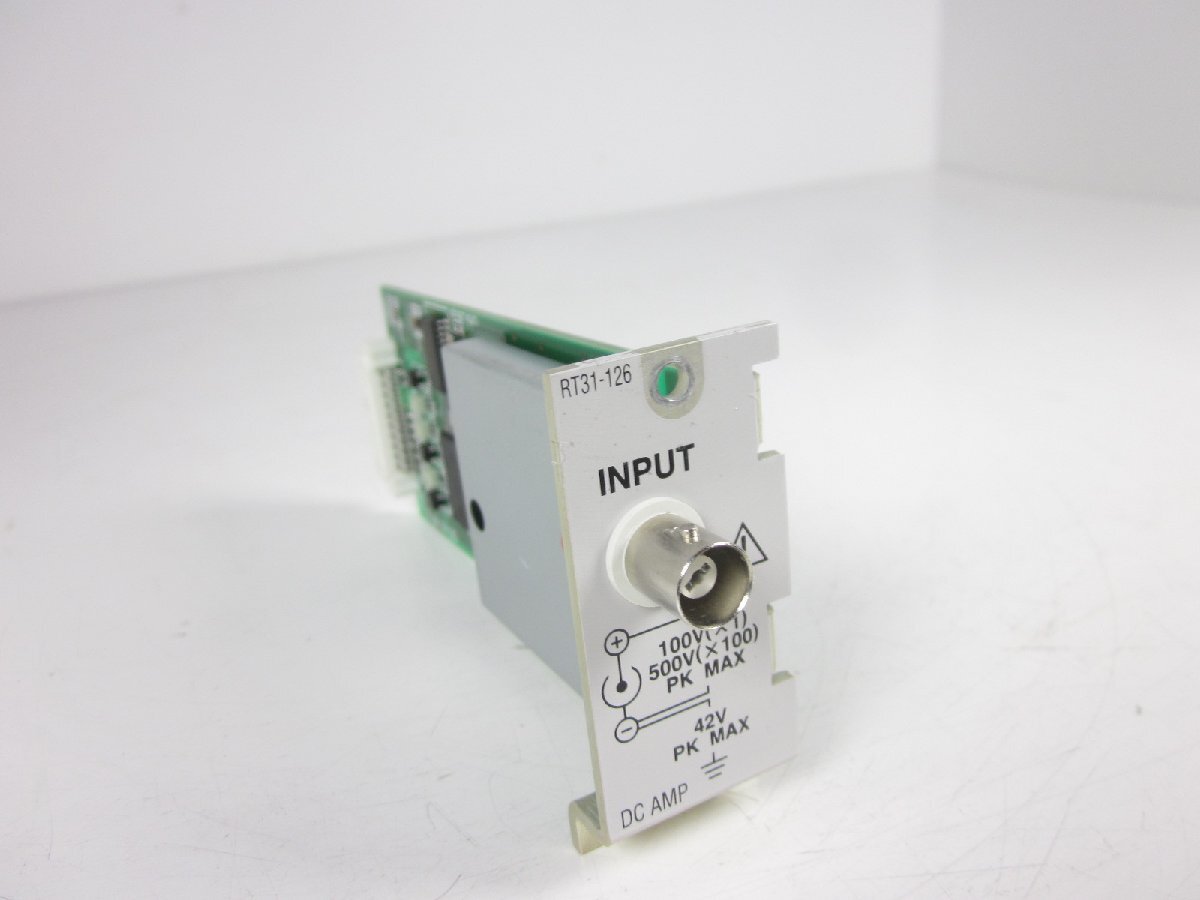 NEC RT31-126 BNC Input DC Amplifier Unit for RT3108N/RT3208N/RT3216N 1 Input [l1231266962]