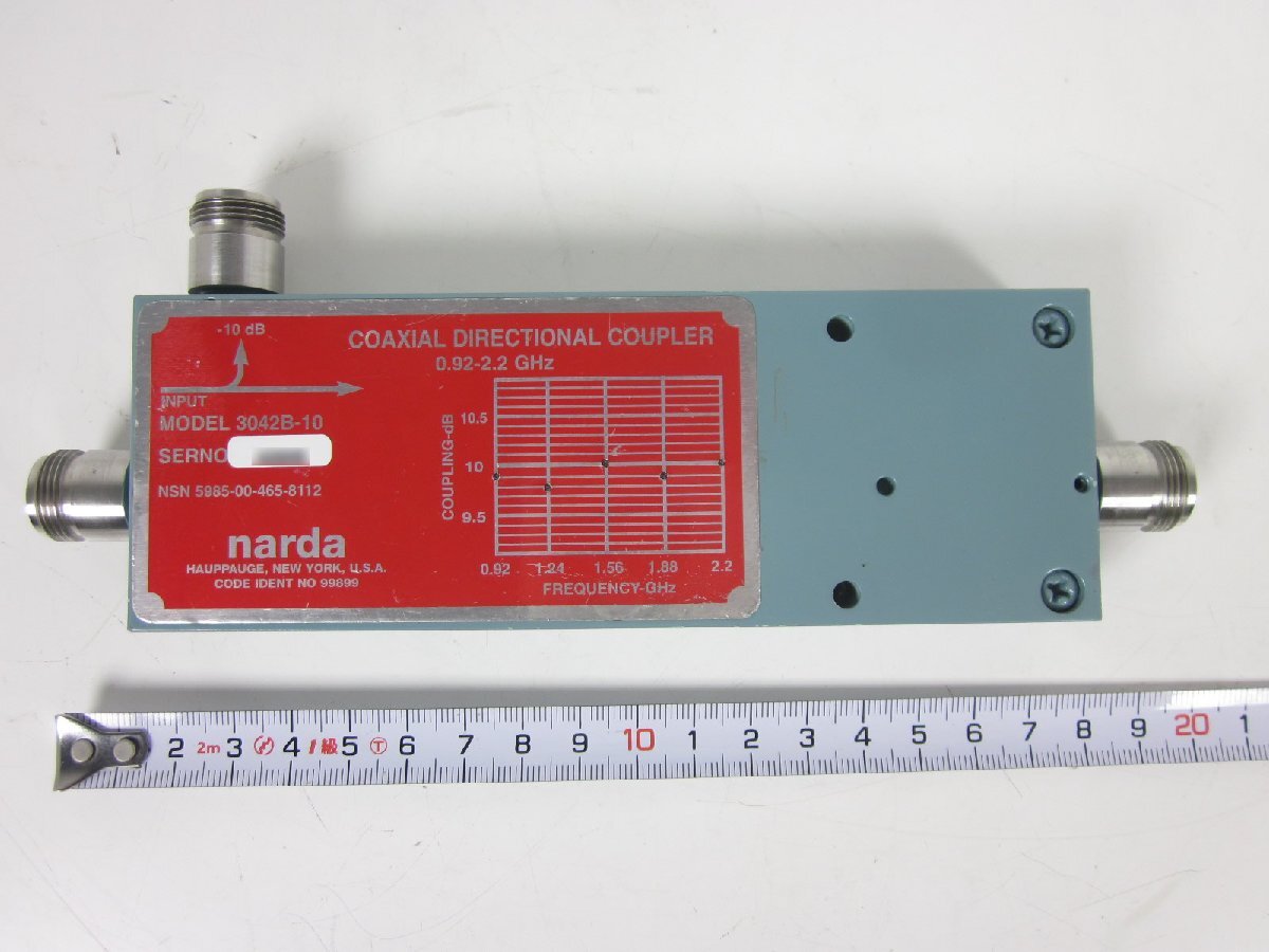 Narda 3042B-10 Directional Coupler 0.92-2.2GHz 10dB 200W [k1231264505]