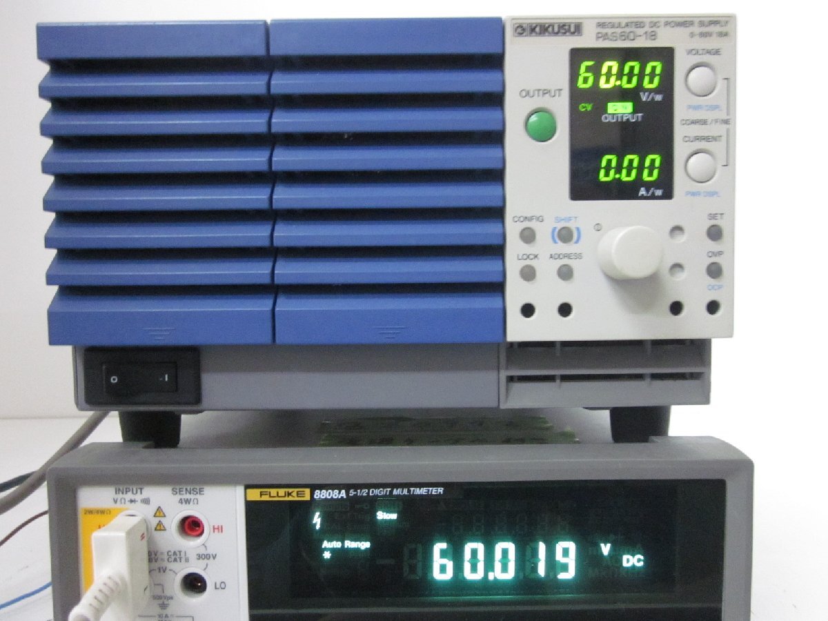 Kikusui PAS60-18 Compact Variable Switching Power Supply 0-60V 0-18A [k1231262265]