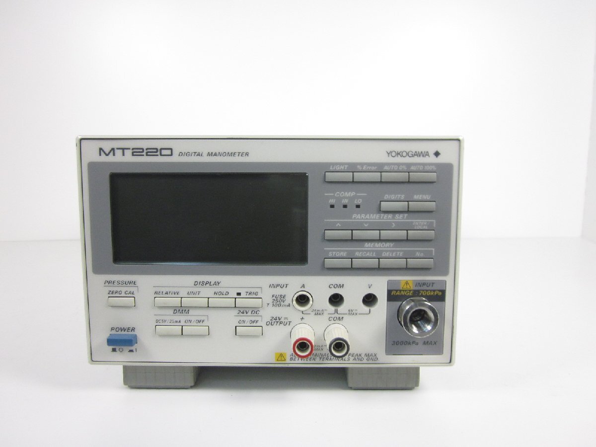 Yokogawa MT220 Digital Manometer Pressure Gauge [k1231385566]