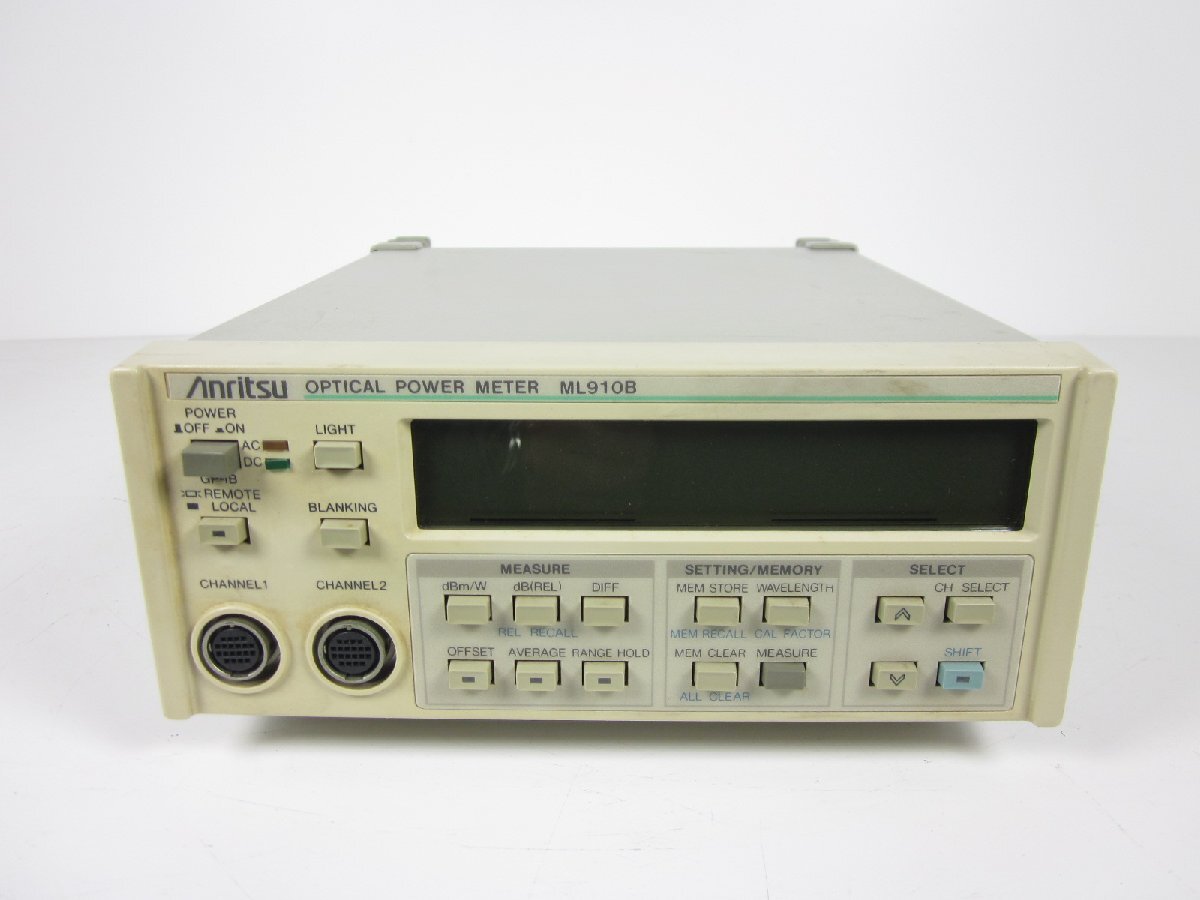 Anritsu ML910B Optical Power Meter 0.38μm-1.8μm 2 Channels [b1231377133]