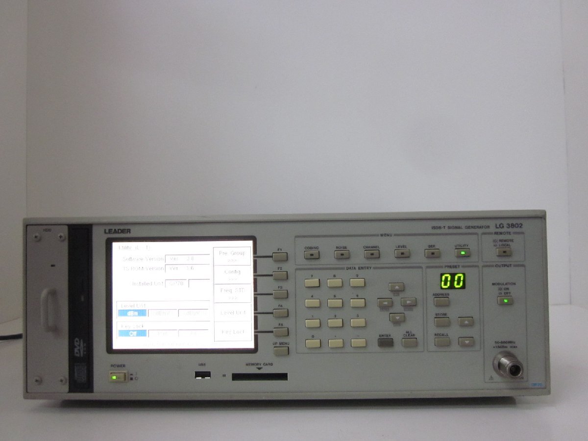 Leader LG3802 ISDB-T Signal Generator 860MHz [u1231387069]