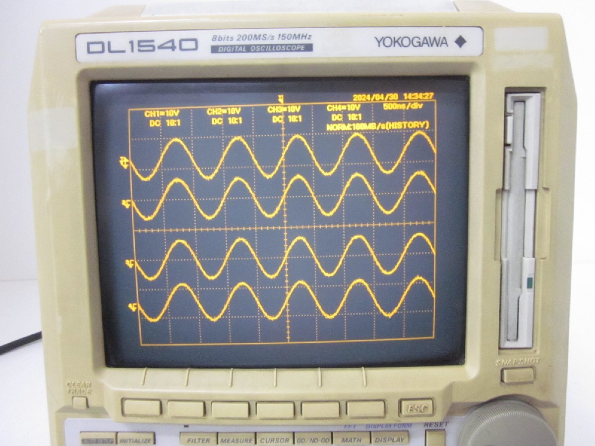 Yokogawa DL1540 Digital Oscilloscope 4CH 150MHz [l1231390404]