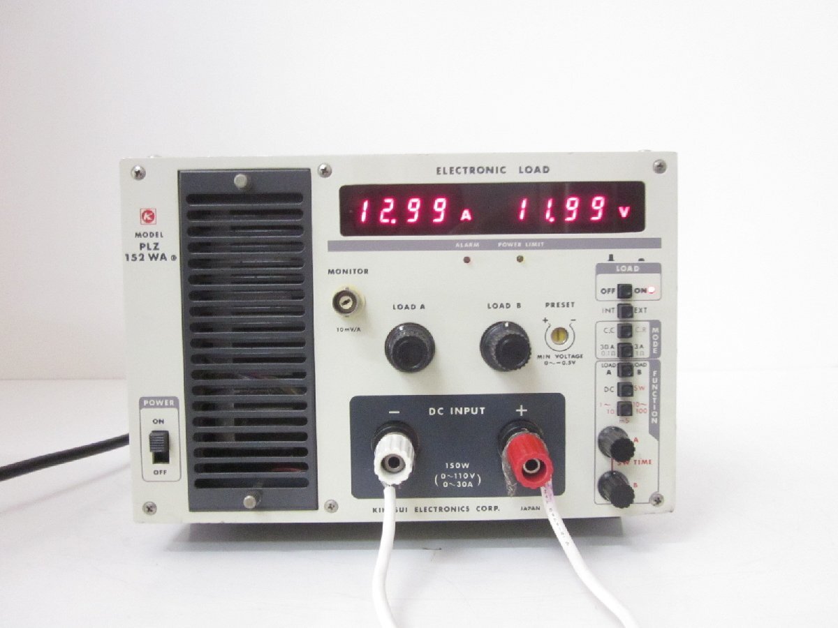 Kikusui PLZ152WA Electronic Load 0-110V 0-30A 150W [o1231384868]