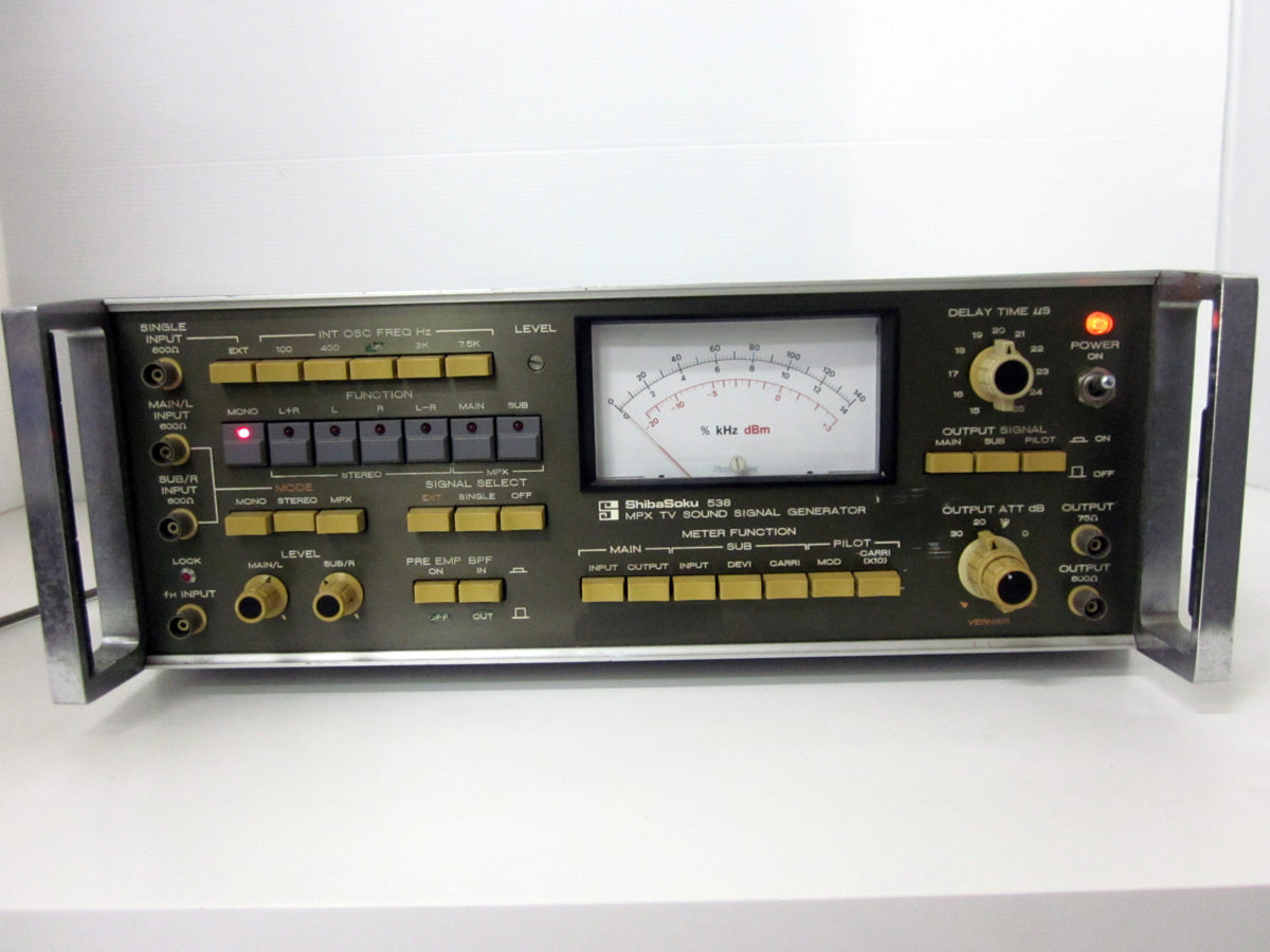 ShibaSoku 538 MPX TV Sound Signal Generator 0-140kHz [c1231382380]