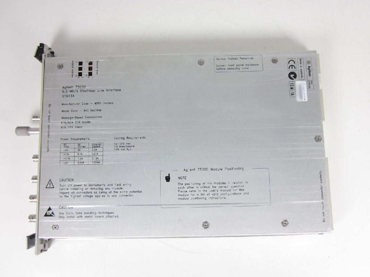 Agilent E1613A 6.3Mbps Electrical Line Interface VXI B-ISDN [e1231392819]