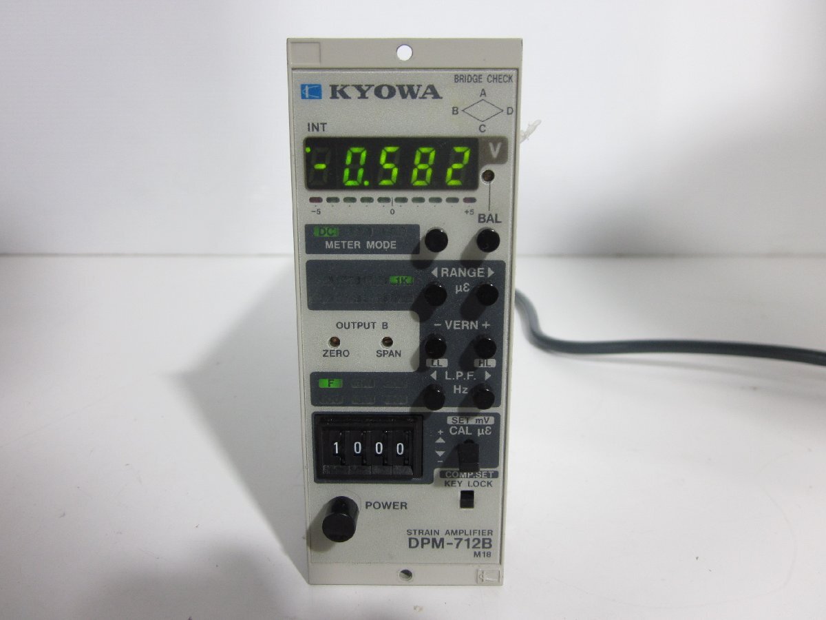 KYOWA DPM-712B Strain Gauge Amplifier DC-5kHz [l1231388824]