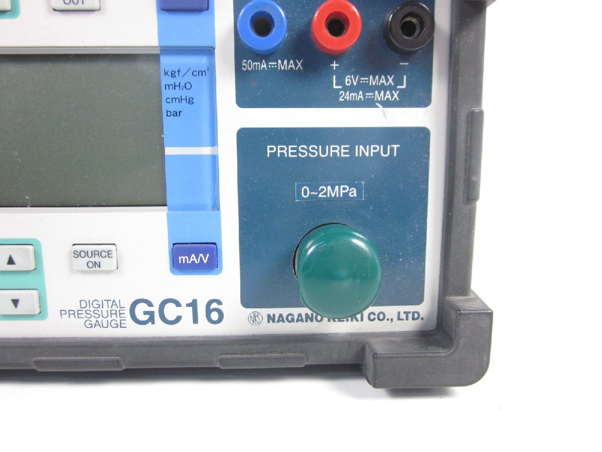 Nagano Keiki GC16 Precision Digital Pressure Gauge 0-2MPa [t1231377283]