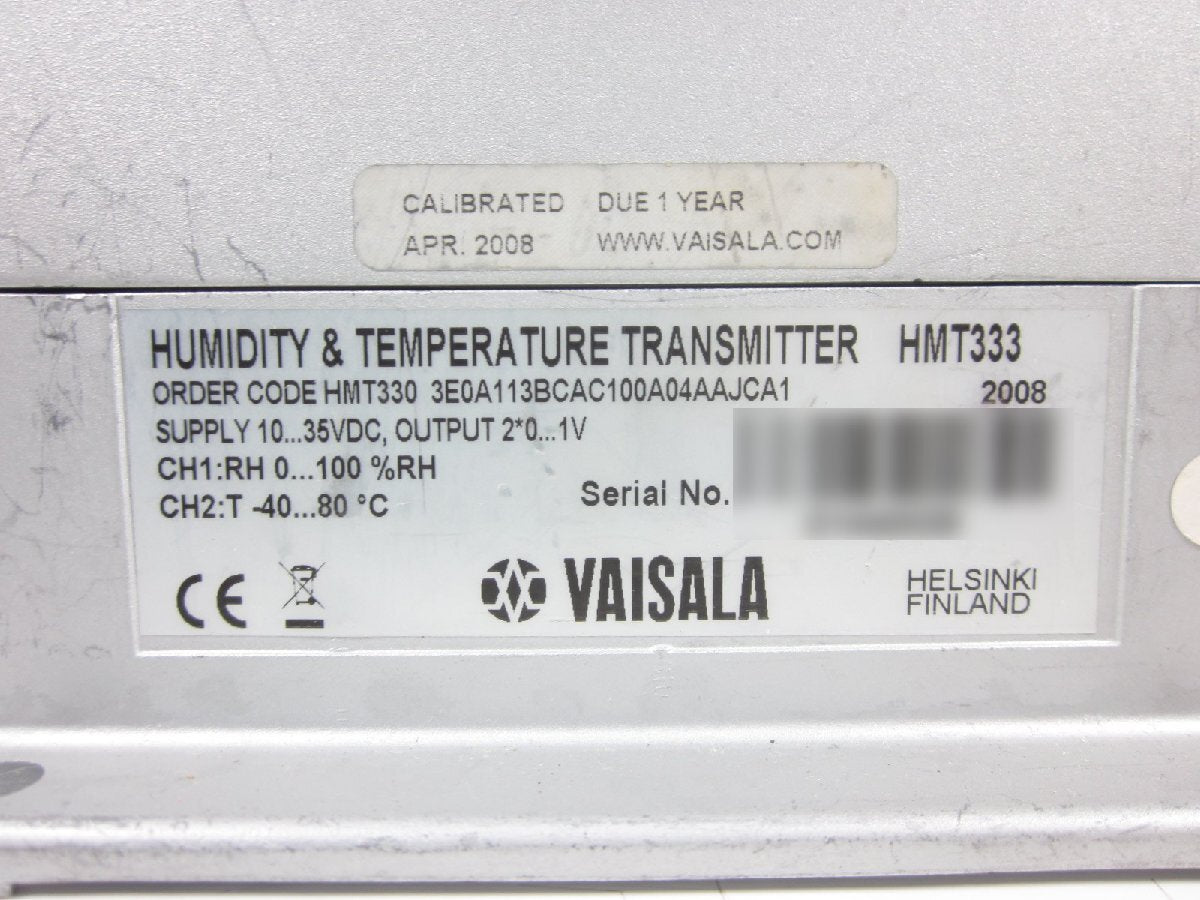 Vaisala HMT333 Humidity and Temperature Probe 0-100%RH [t1231378185]