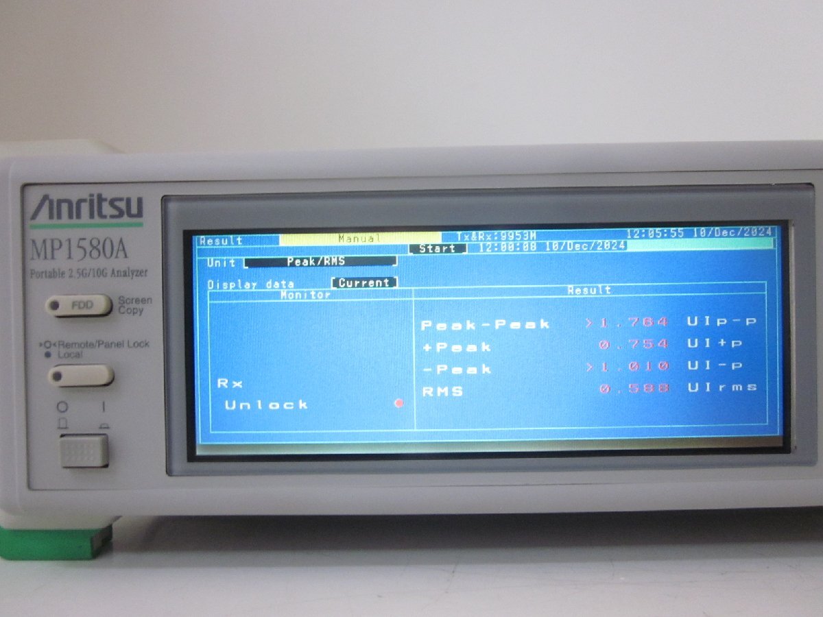Anritsu MP1580A Portable 2.5G/10G Jitter Analyzer [o1231383430]