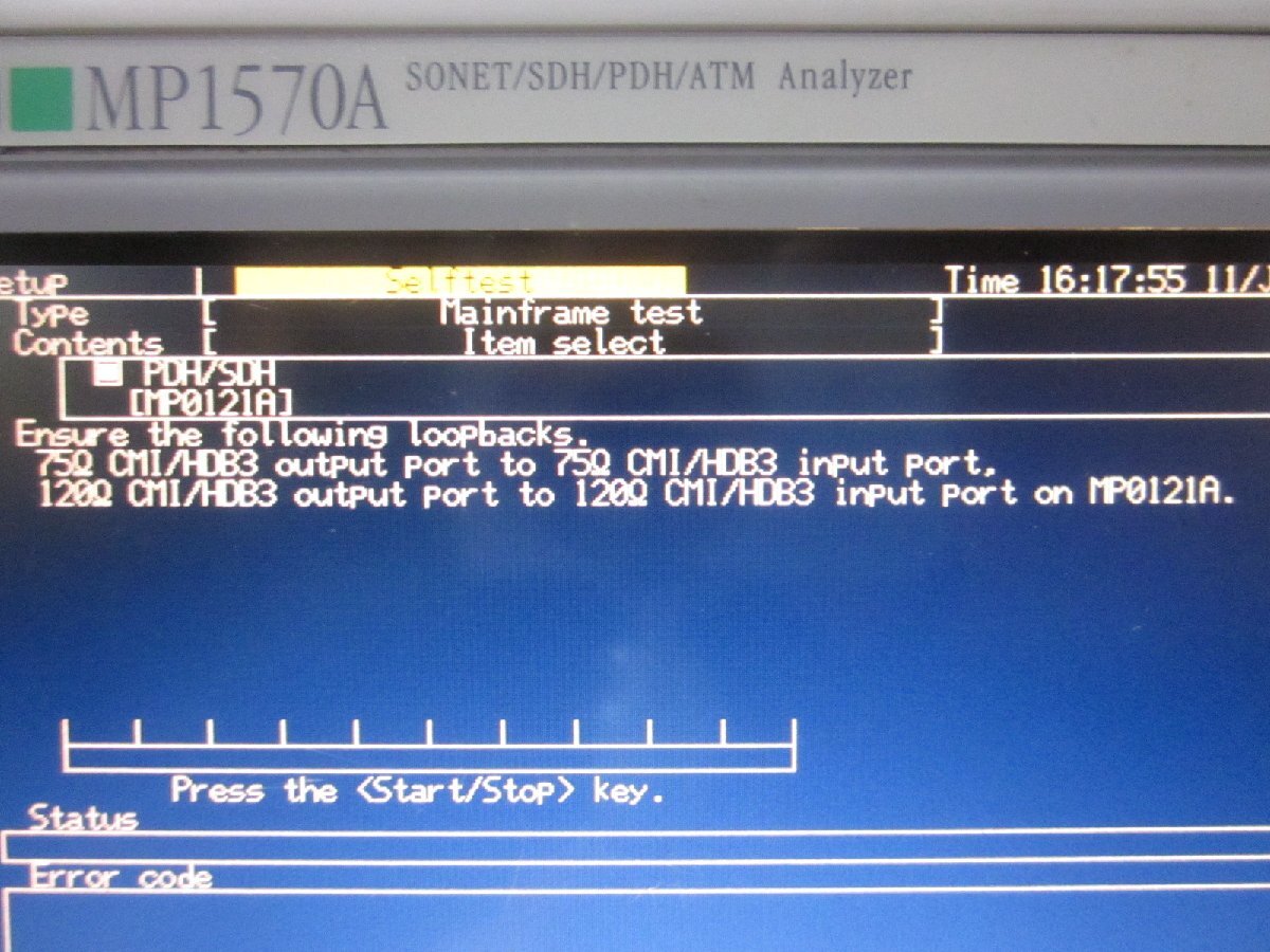Anritsu MP0121A 2/8/34/139/156M Unit [e1231388986]
