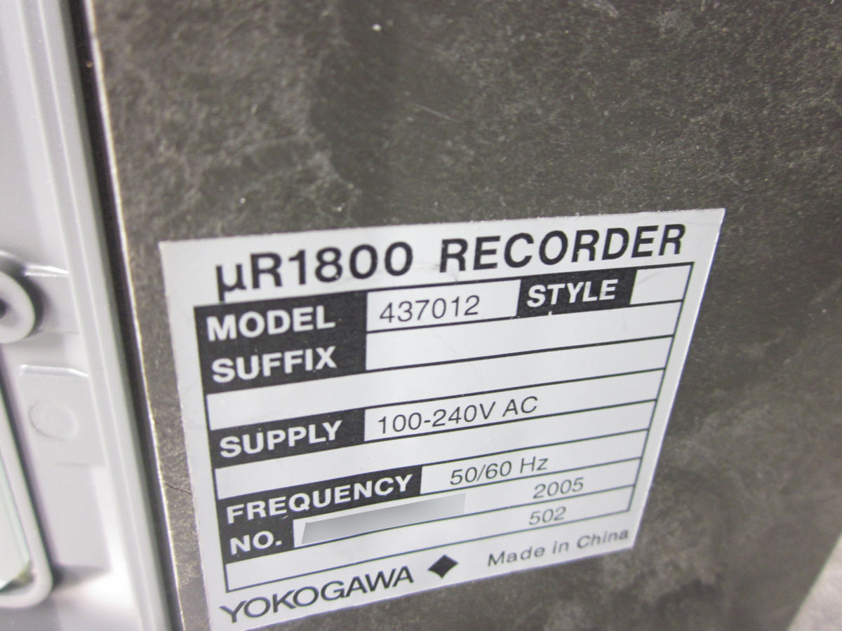 Yokogawa uR1800 4370-12 Recorder 180mm [n1231379483]