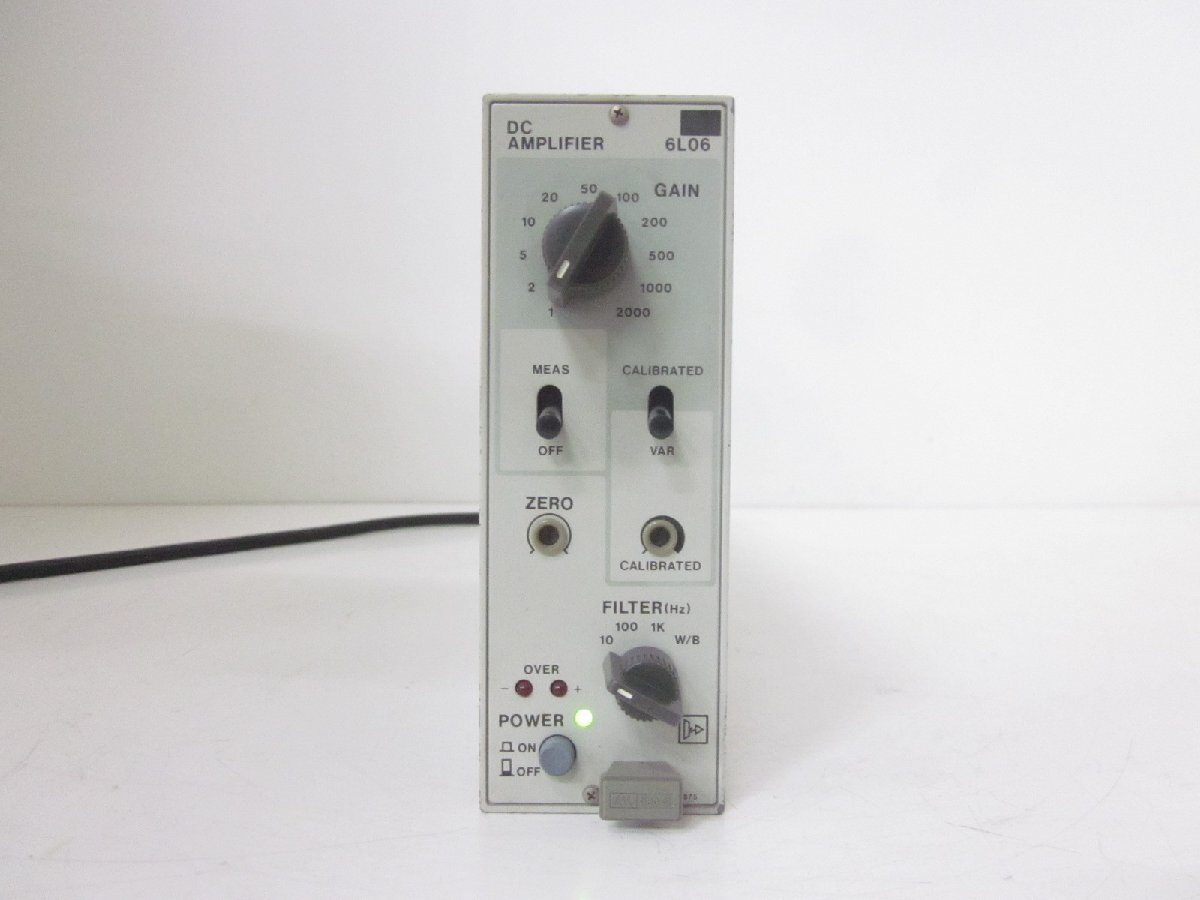 NEC 6L06 DC Amplifier Unit Range 1/2/5/10/20/50/100/200/500/1000/2000 [u1231381995]