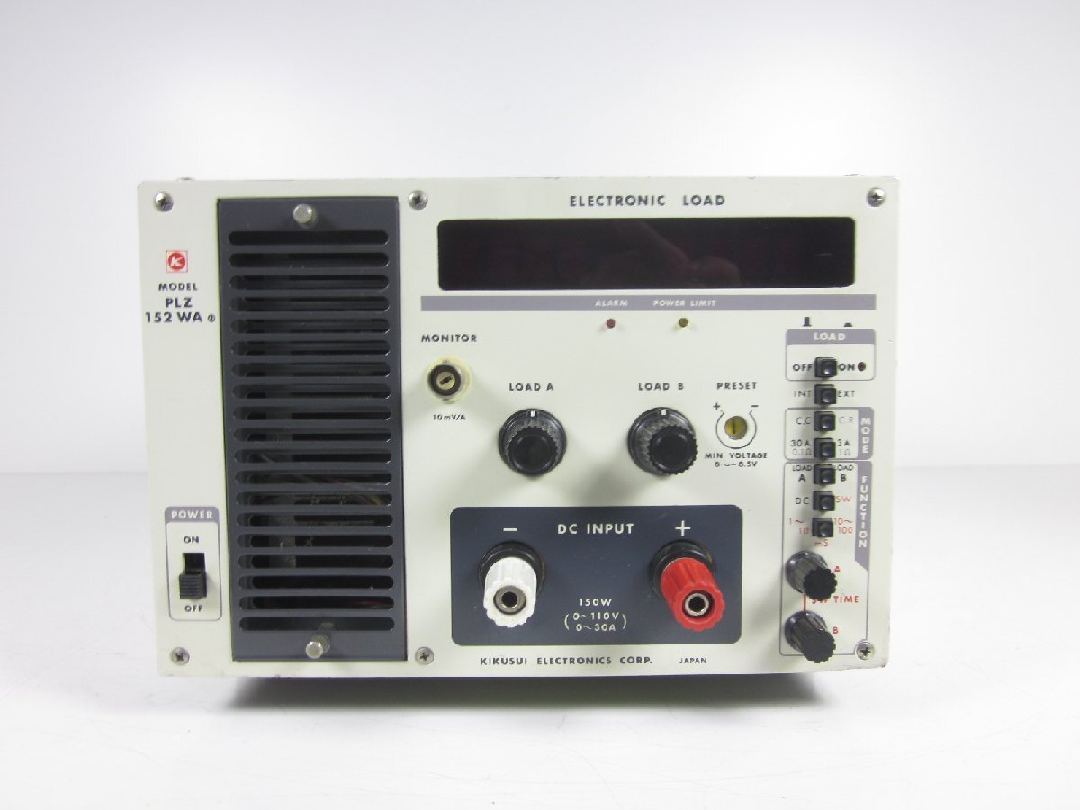 Kikusui PLZ152WA Electronic Load 0-110V 0-30A 150W [o1231384868]