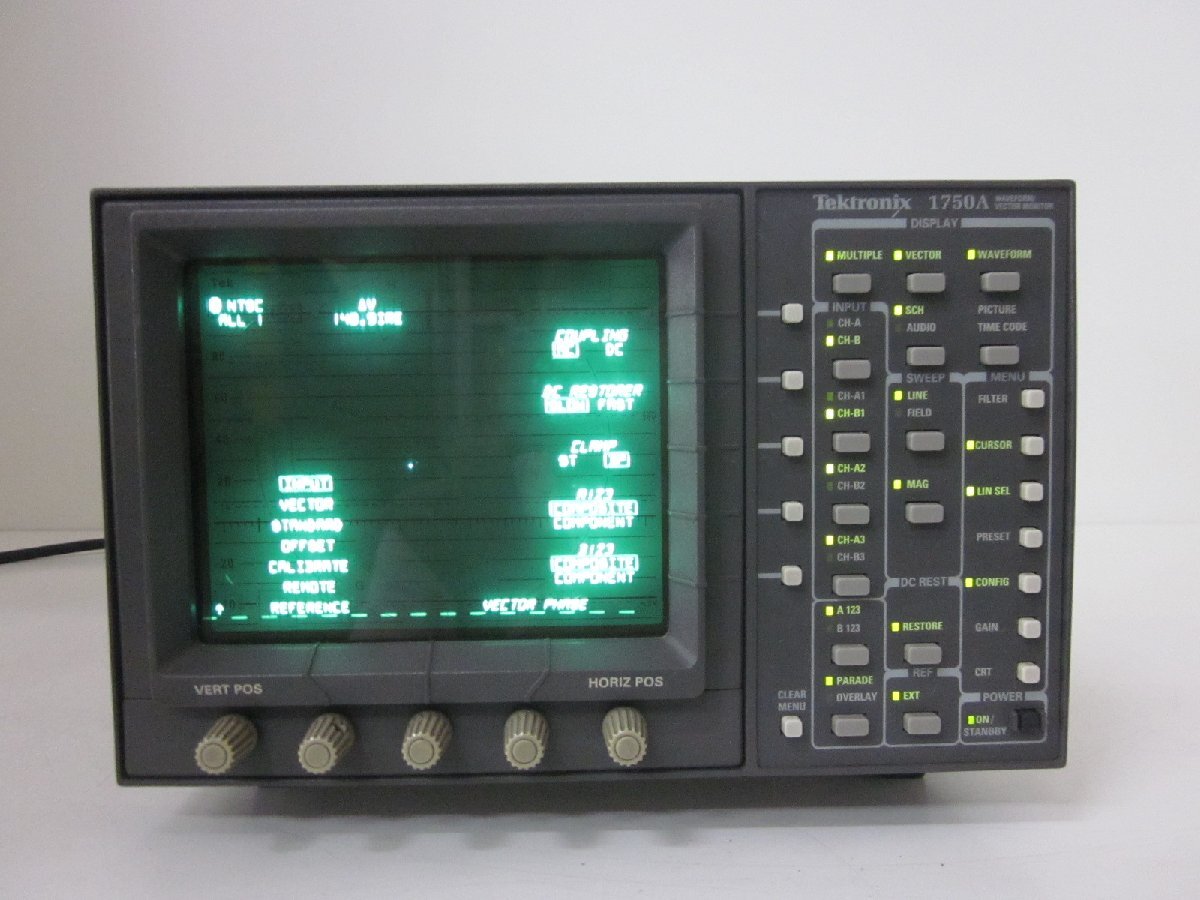 Tektronix 1750A Waveform Monitor Vectorscope [q1231379312]