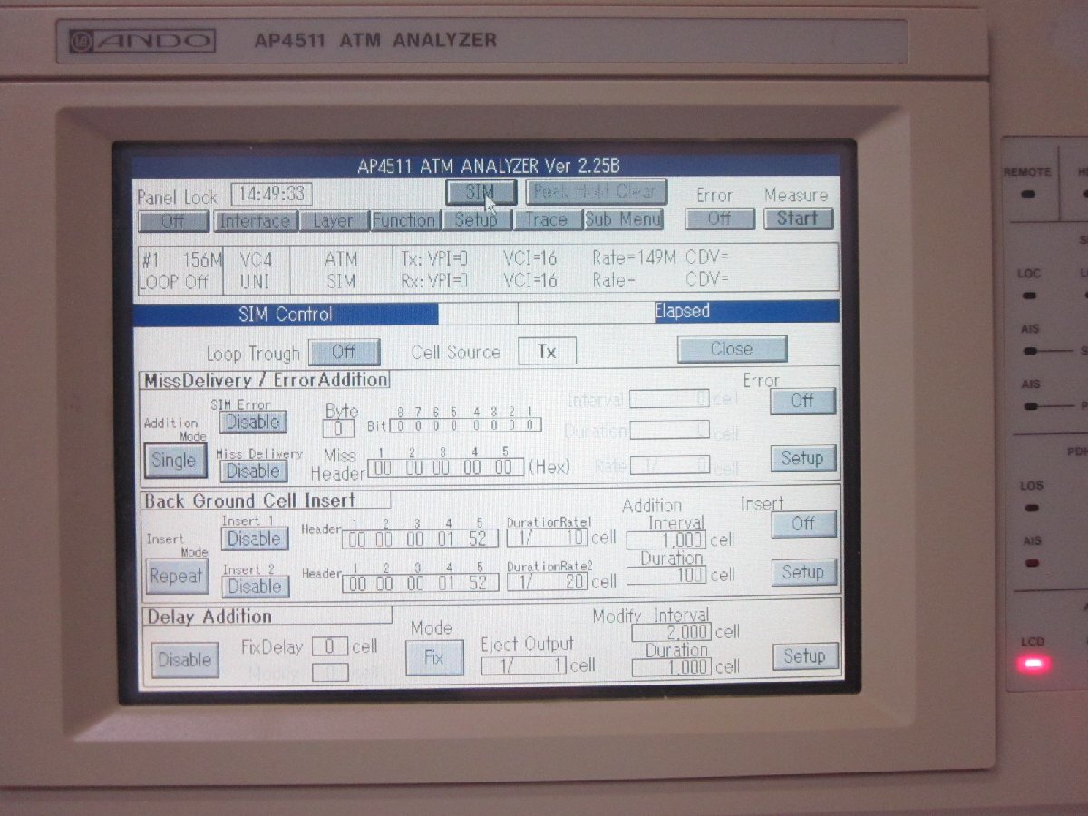 Ando AP4511 ATM Analyzer Frame [h1231384508]