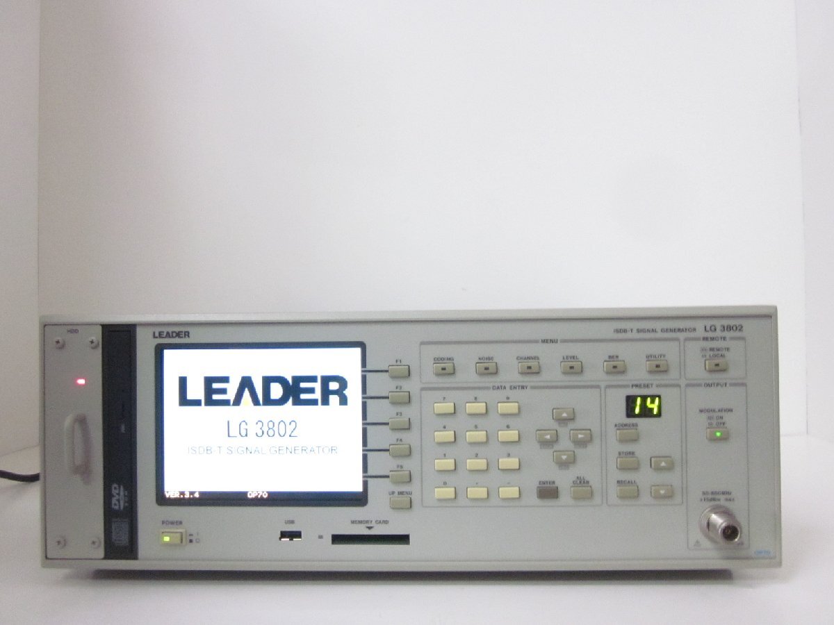 Leader LG3802 ISDB-T Signal Generator 860MHz [d1231386225]