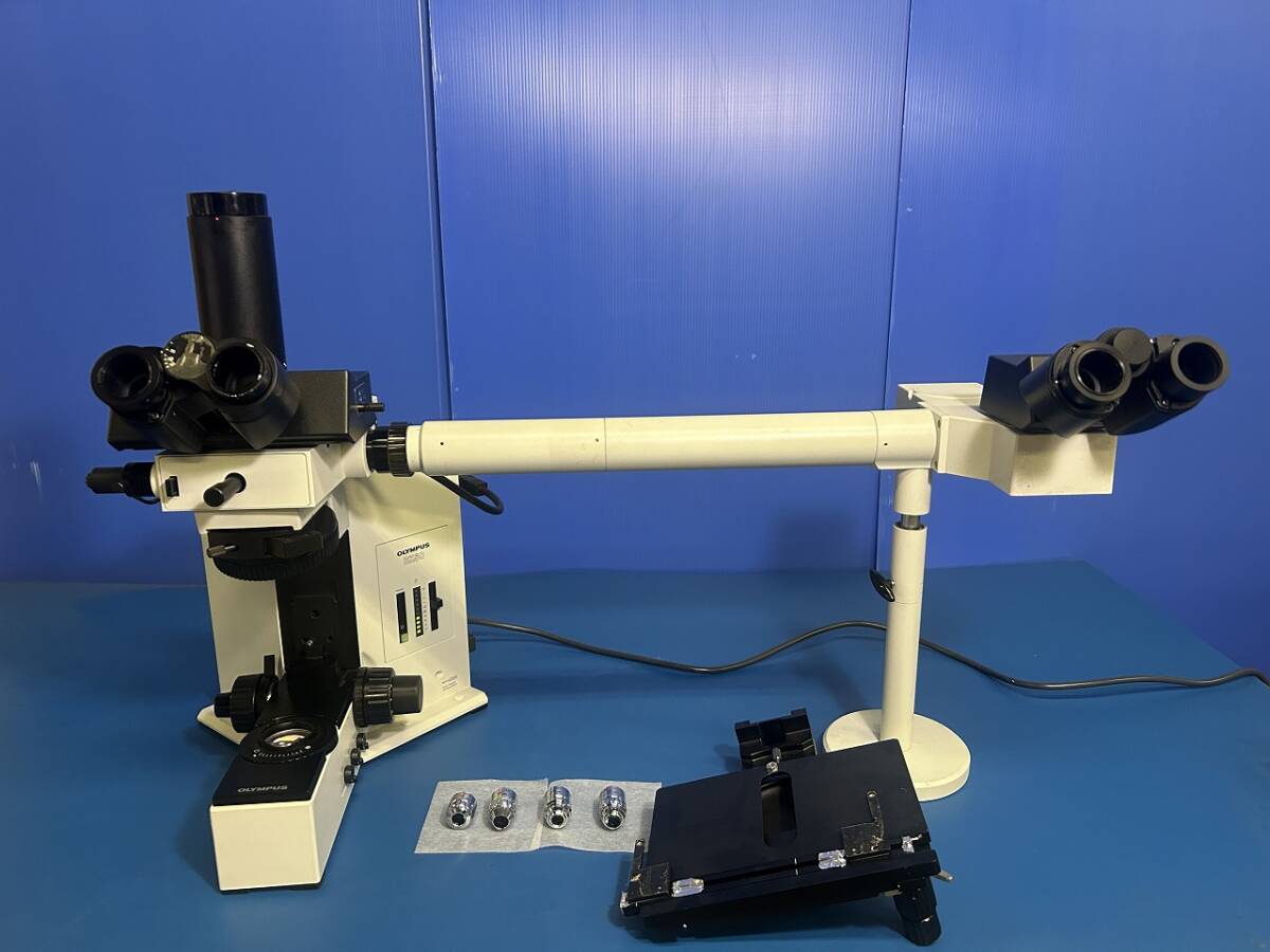 Olympus BX50F4 Biological Microscope with Trinocular Head [b1231849372]