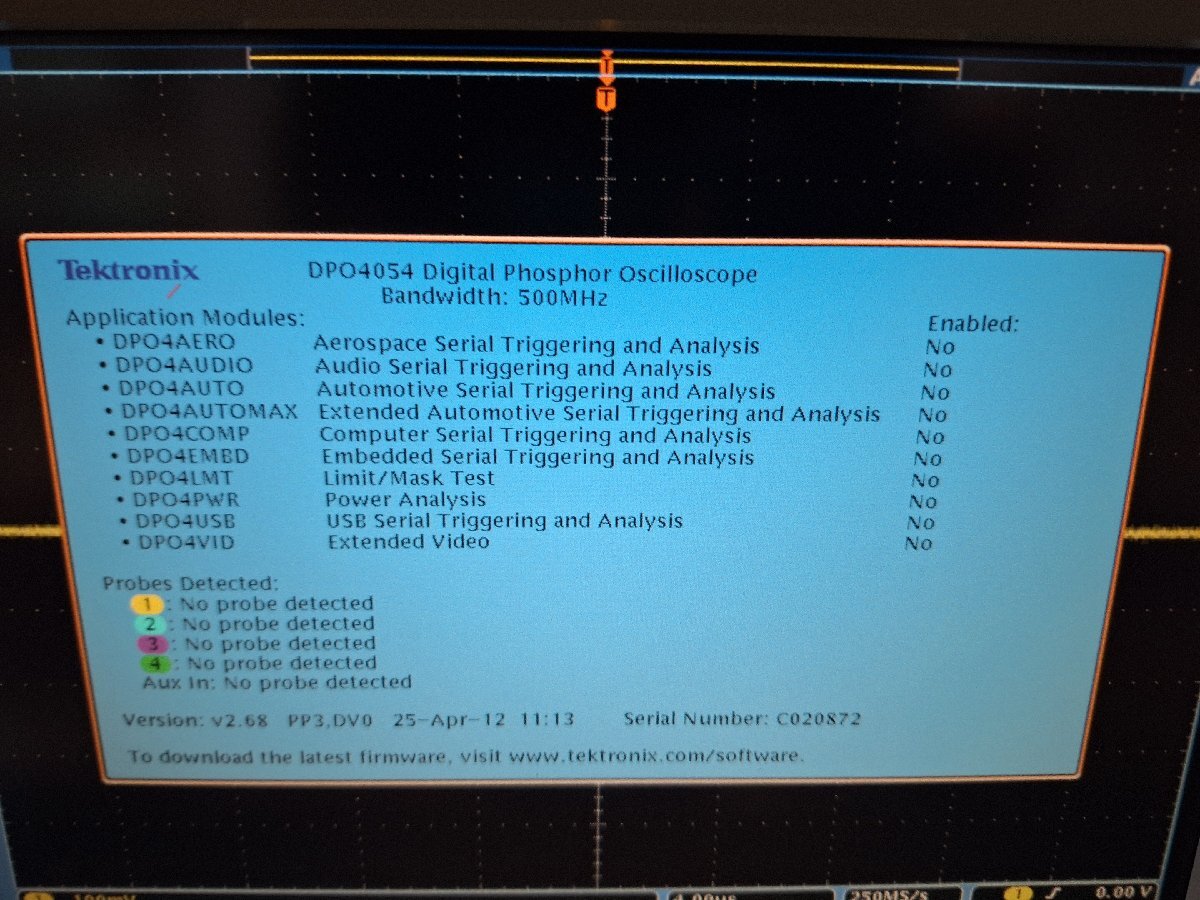 Tektronix DPO4054 Digital Phosphor Oscilloscope 500MHz 2.5GS/s 4CH [l1232468174]