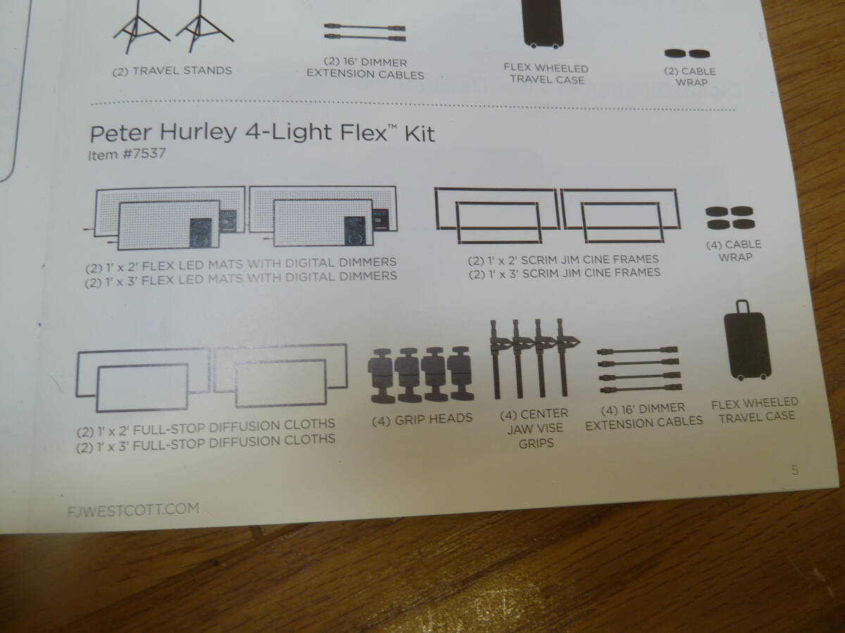 Westcott Flex Cine LED Light Set 1x2 1x3 with Dimmer (for parts or not working) [p1233101080]