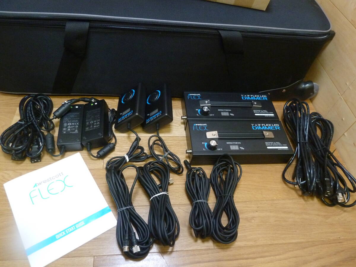 Westcott Flex Cine LED Light Set 1x2 1x3 with Dimmer (for parts or not working) [p1233101080]