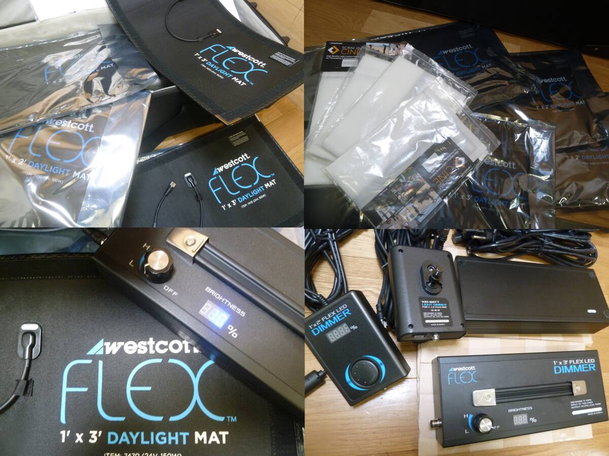 Westcott Flex Cine LED Light Set 1x2 1x3 with Dimmer (for parts or not working) [p1233101080]